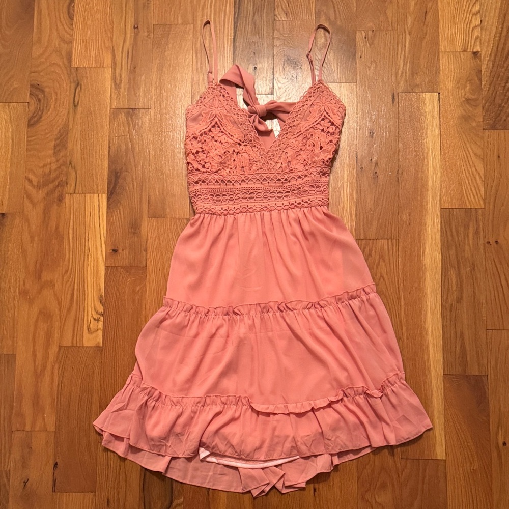 Pink Lace Dress
